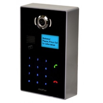 AddPac VAC20N, IP-домофон, камера, строчный LCD, 1 кнопка, RF-ридер, PoE (опция)