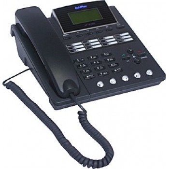 AddPac AP-IP120P - IP-телефон, ЧБ LCD экран 59x28 мм, 12 клавиш BLF, черный, IP-телефон, POE